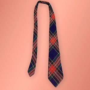 Vintage Wool Tartan Necktie